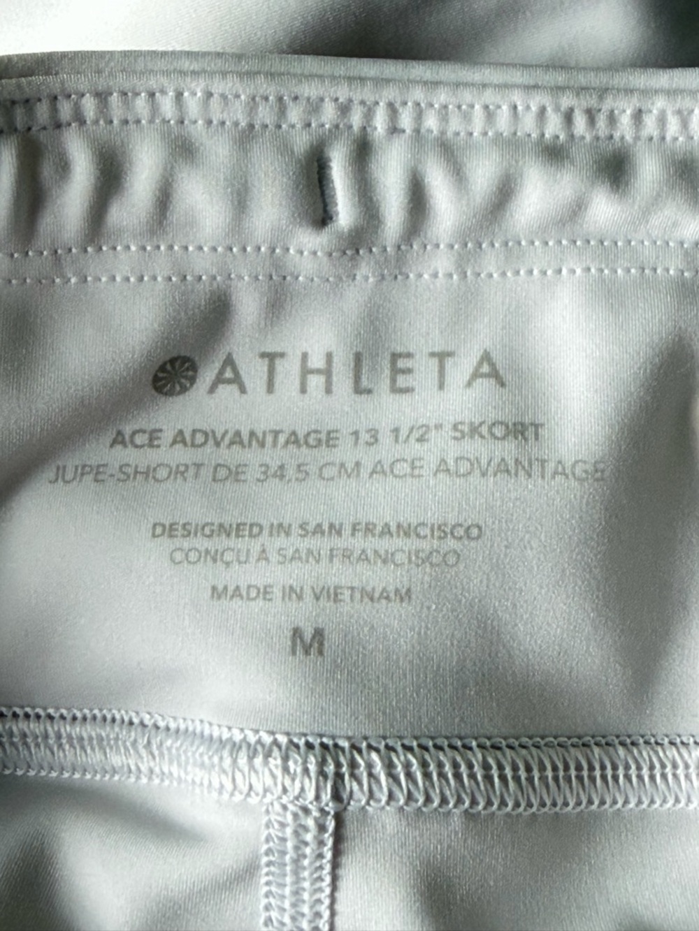 Athleta Women's White Ace Advantage High Rise 13.5" Skort Medium 39788 - Picture 10 of 16